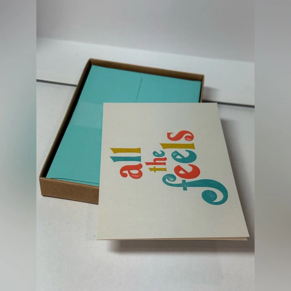 Hallmark “All the Feels” Boxed Greeting Cards Set – 10 Cards NWT
